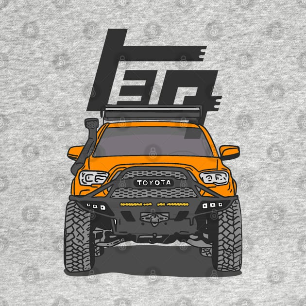 4Runner TRD Offroad adventures - Orange Essential by 4x4 Sketch